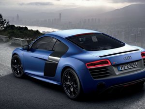 安卓汽车 超跑 奥迪 r8 蓝紫色手机壁纸