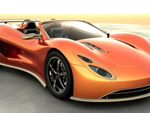 安卓汽车 超跑 橙色 Ronn Motor Scorpion手机壁纸