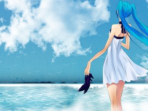 动漫 动漫少女 插画 初音