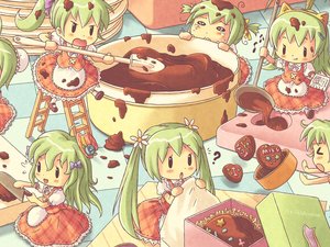 安卓卡通 插画 手绘 初音未来 镜音双子手机壁纸
