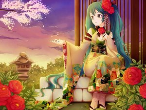 动漫 动漫少女 可爱 初音未来 镜音双子