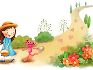 安卓动漫 梦幻童年 童年时光 插画手机壁纸