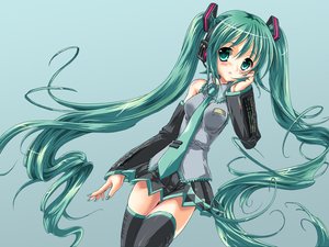 动漫 动漫少女 初音未来 歌手