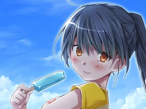 安卓动漫 动漫少女 可爱 插画 活力手机壁纸