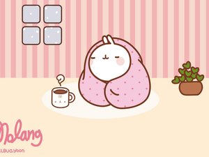 动漫 molang 可爱 手绘