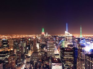 安卓风景 城市 美国 纽约 夜景手机壁纸