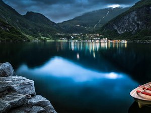 风景 湖泊 山脉