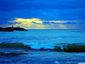 风景 大海 浪花