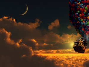 安卓风景 奇幻梦境 气球手机壁纸