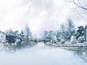 安卓风景 冰天雪地 下雪了手机壁纸