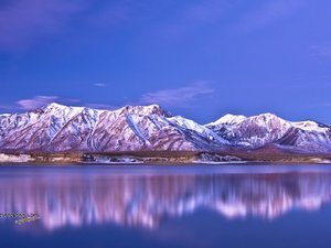 风景 自然 湖泊 雪山