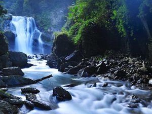 风景 自然 河流 瀑布