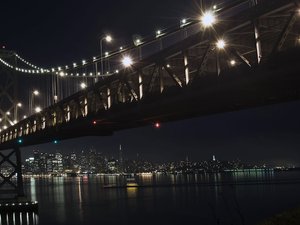 安卓风景 城市 桥梁 夜景手机壁纸