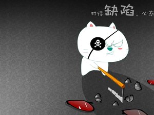 安卓笨笨猫 可爱 卡通猫手机壁纸