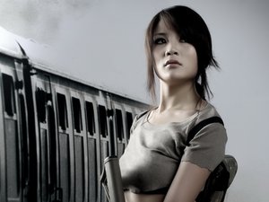 安卓军事 美女 高清 酷黑手机壁纸