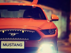 安卓福特 野马 Mustang 万圣节 改装 宽屏手机壁纸