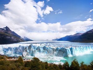 风景 蓝天白云 湖泊