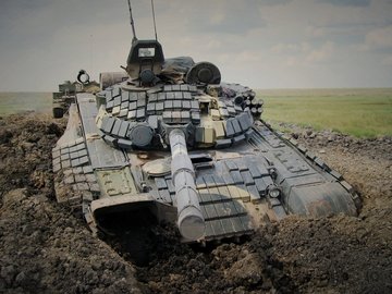 军事 T72 坦克