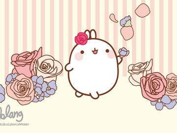 动漫 molang 手绘 可爱