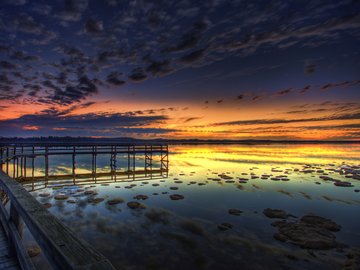 风景 海岸 栈桥