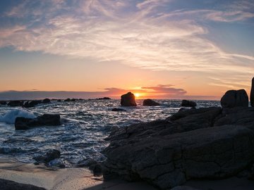 风景 海岸 礁石