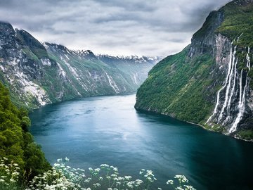 风景 旅游 挪威 松恩峡湾