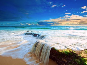 风景 大海 浪花 蓝天 海洋天堂