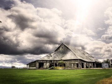 小屋 小房子 野外 风景 风光 美景 旅游 自然