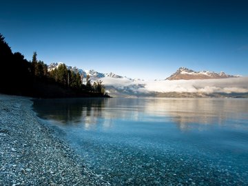 风景 自然 湖泊 山脉