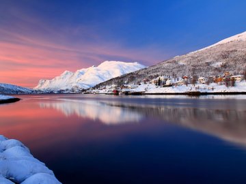 风景 雪景 雪山