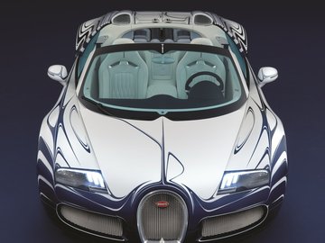 Bugatti Veyron 布加迪 白金 跑车 汽车 宽屏