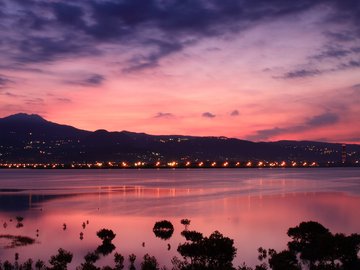 超宽 全景 风景 落日余晖 mlgb