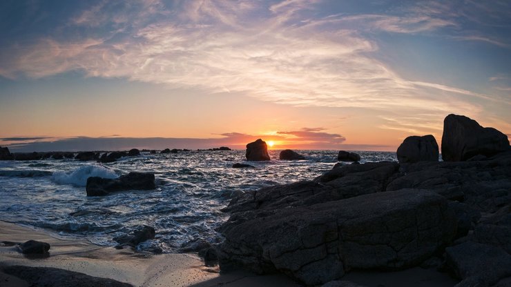 风景 海岸 礁石