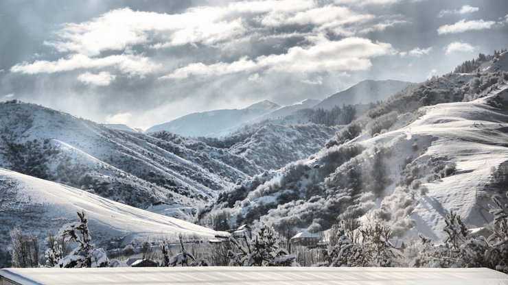 风景 雪 自然风光 冬季 冬天