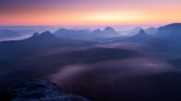 风景 落日余晖 夕阳