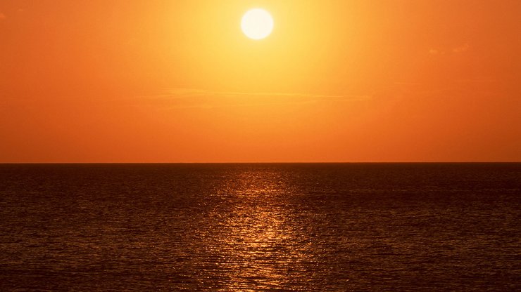 风景 大海 落日 夕阳 落日余晖