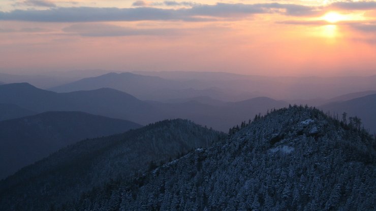 风景 山谷 雾