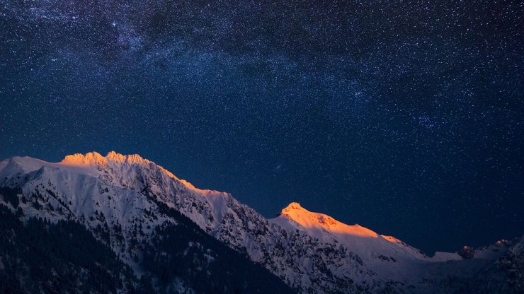 风景 摄影 星空 银河