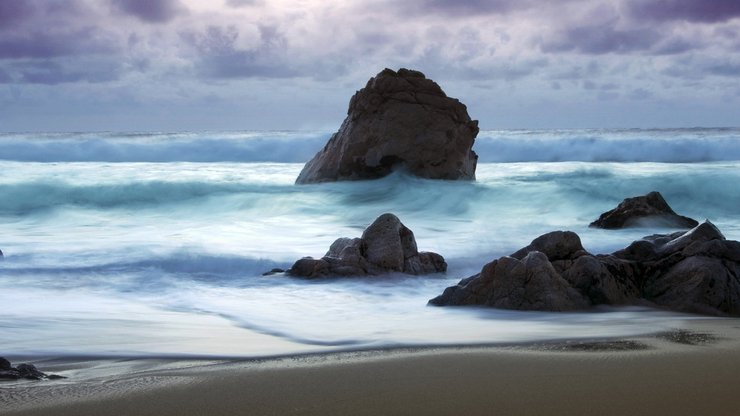 风景 海洋 沙滩 礁石