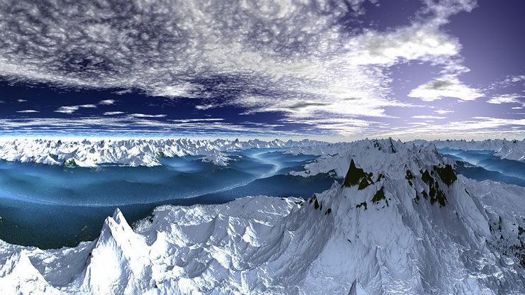 风景 银装素裹 冰天雪地