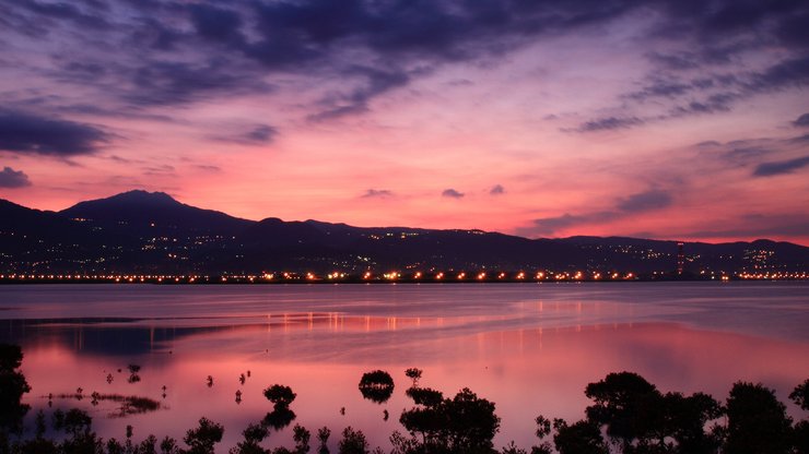 超宽 全景 风景 落日余晖 mlgb