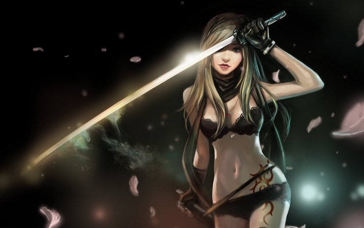 安卓手机动漫 动漫美女 战士高清壁纸