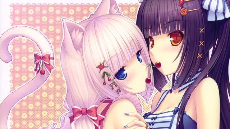 安卓手机动漫 动漫少女 插画 萝莉控 猫女郎高清壁纸