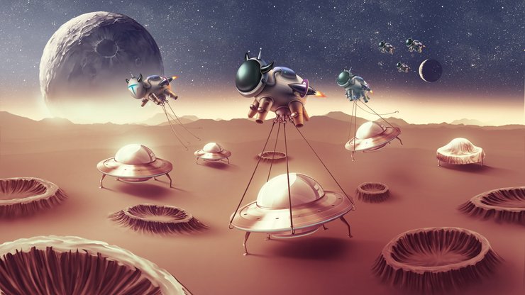 安卓手机动漫 卡通 插画 外星人高清壁纸