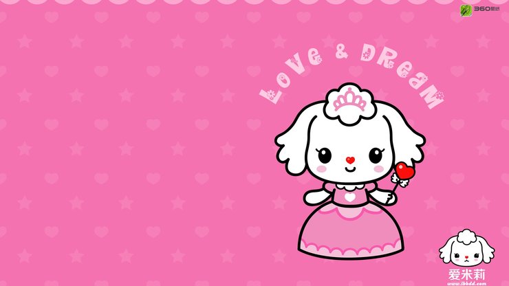 安卓手机动漫 卡通 插画 手绘 爱米莉 公主 Love&Dream高清壁纸