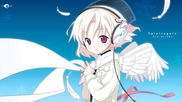 安卓手机动漫 耳机 少女 插画高清壁纸