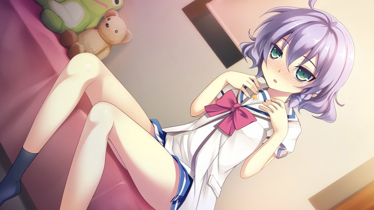 安卓手机动漫 耳机 少女 插画高清壁纸
