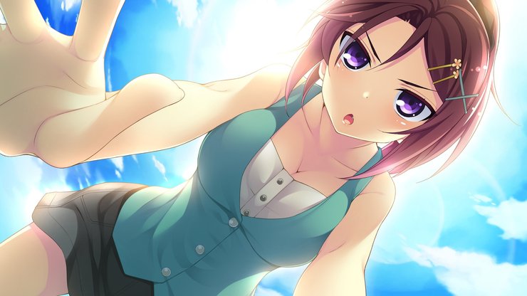 安卓手机动漫 耳机 少女 插画高清壁纸