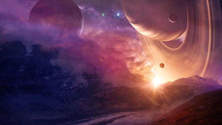 安卓手机创意 设计 太空 星球高清壁纸