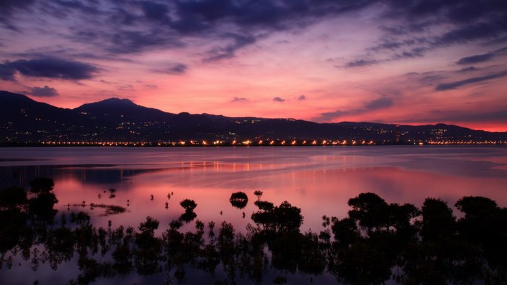 安卓手机风景 海岸 城市 夜景高清壁纸